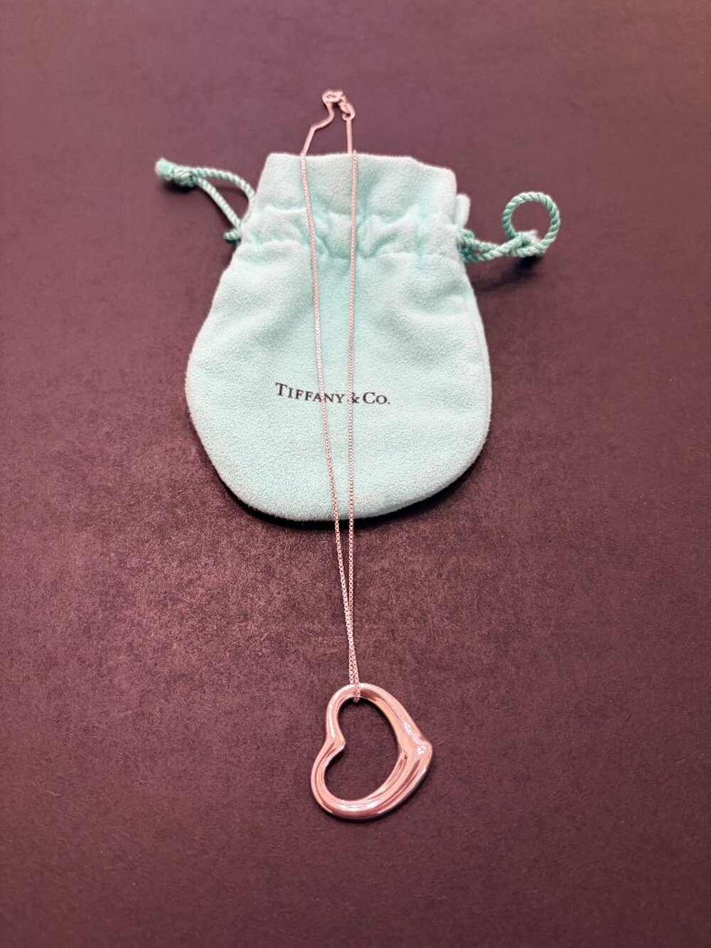 Tiffany Elsa Peretti Open Heart Pendant